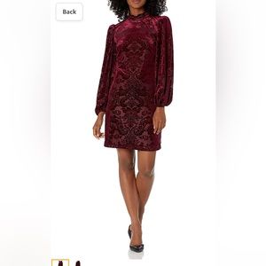 Vince Camuto Velvet Burnout Dress